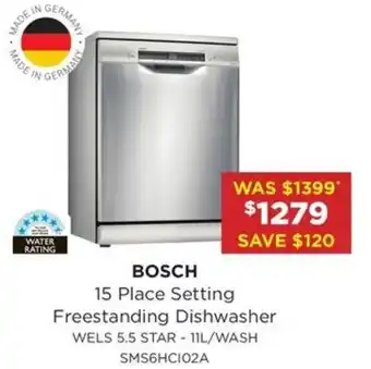 Bing Lee 15 Place Setting Freestanding Dishwasher offer