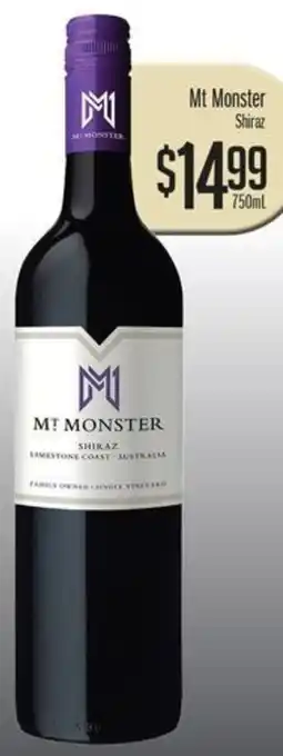 Mt Monster Shiraz