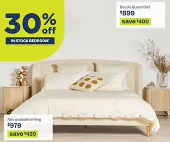 Boucle King Bed