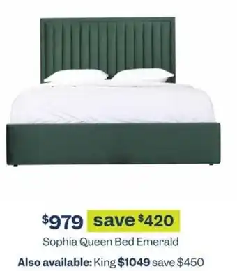 Early Settler Sophia King Bed Emerald offer