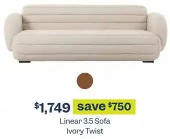 Early Settler Linear 3.5 Sofa Ivory Twist offer