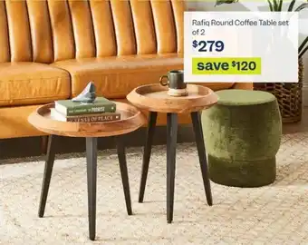 Early Settler Rafiq Round Coffee Table set of 2 offer