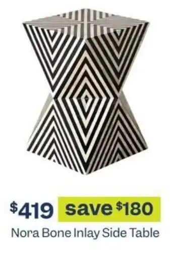 Early Settler Nora Bone Inlay Side Table offer