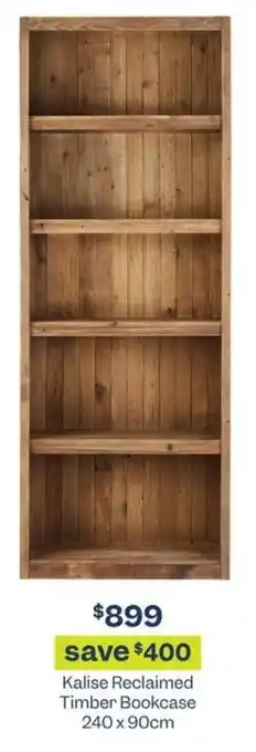 Early Settler Kalise Reclaimed Timber Bookcase 240 x 90cm offer