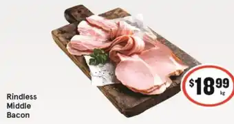 Rindless Middle Bacon