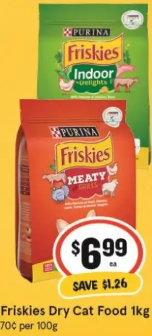 IGA Xpress Friskies Dry Cat Food 1kg offer