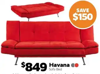 ComfortStyle Furniture & Bedding Havana Sofa Bed offer