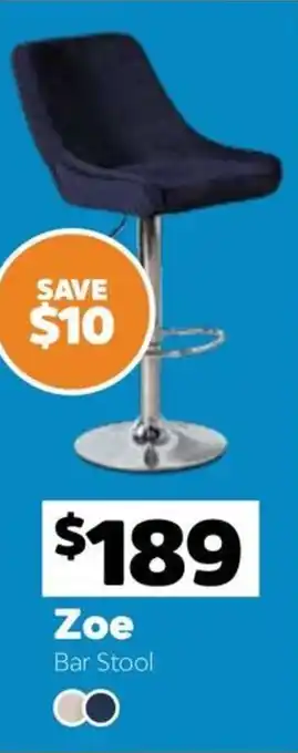 ComfortStyle Furniture & Bedding Zoe Bar Stool offer