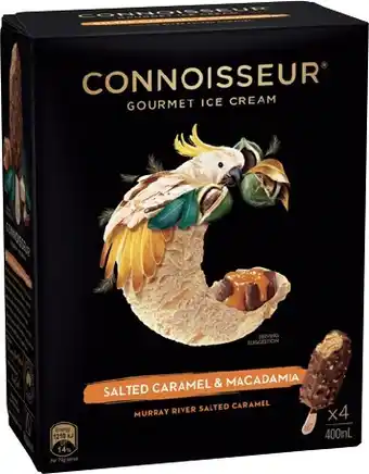IGA Connoisseur Gourmet Ice Cream 4-6 Pack Selected Varieties offer