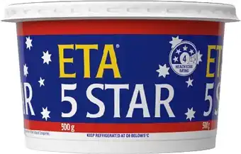 IGA ETA 5 Star Margarine Spread 500g offer