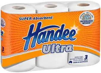 IGA Handee Ultra Paper Towel 3 Pack offer