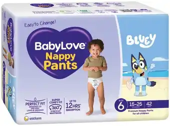 IGA BabyLove Nappy Pants 42-56 Pack Selected Varieties offer