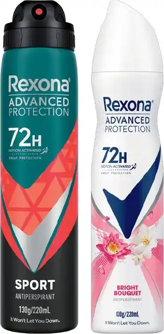 IGA Rexona Advanced Protection Spray 220mL Selected Varieties offer