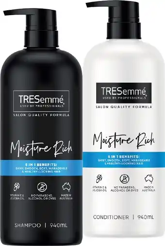 IGA TRESemmé Shampoo or Conditioner 940mL Selected Varieties offer