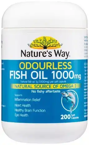 IGA Nature’s Way Odourless Fish Oil 1000mg Capsules 200 Pack offer