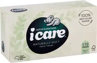 IGA icare Facial Tissues 170 Pack offer