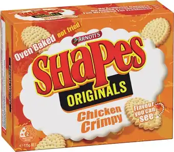 IGA Arnott’s Shapes, Jatz or Clix 130-250g offer