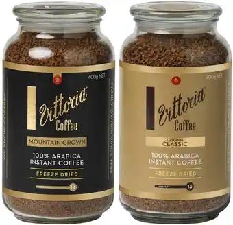 Coles Vittoria Freeze Dried Instant Coffee 400g offer