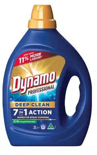 Coles Dynamo Professional 7 In 1 Laundry Liquid 2 Litre offer