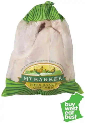 Mt Barker Free Range Whole Chicken
