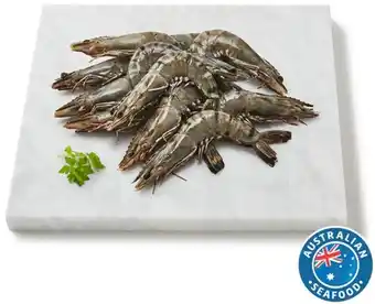 Coles Coles Australian Thawed Raw Black Tiger Prawns offer