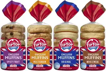 Coles Tip Top English Muffins 6 Pack offer