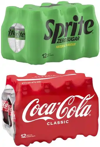 Coles Coca-Cola, Fanta or Sprite Soft Drink 12x300mL offer