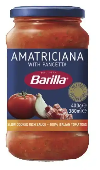 Coles Barilla Amatriciana or Verdure Pasta Sauce 400g offer