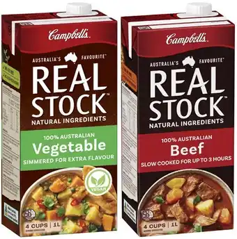 Coles Campbell's Real Stock 1 Litre offer