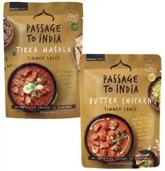 Coles Passage to India Simmer Sauce 375g offer