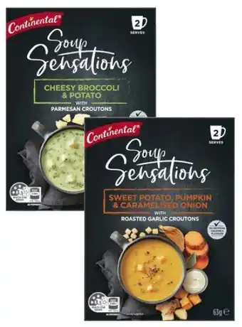 Coles Continental Soup Sensations 2 Serve 40g-70g offer