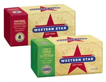 Coles Western Star Butter 250g offer