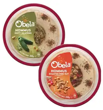 Coles Obela Garnished Hommus Dip 220g offer