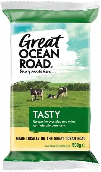 Coles Great Ocean Road Cheese Block 500g offer