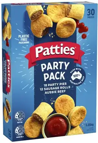 Coles Patties Party Pack 30 Pieces 1.25kg offer