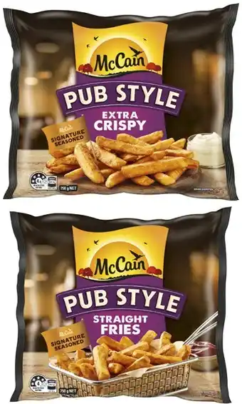 Coles McCain Pub Style Fries 750g offer