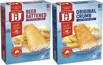 Coles I&J Fish Fillets 425g offer