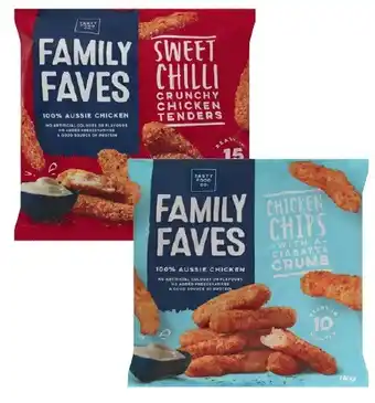 Coles Family Faves Chicken Tenders or Chips 1kg offer