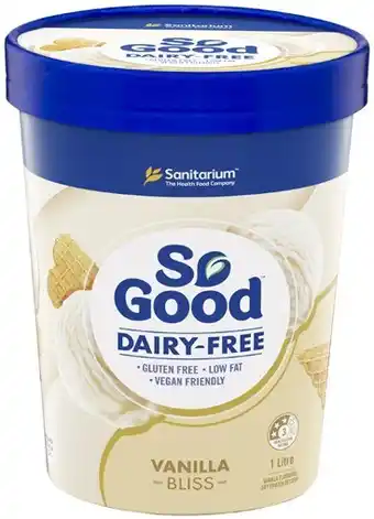 Coles So Good Ice Cream 1 Litre offer