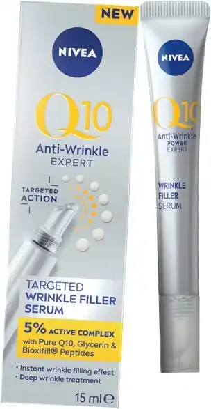 Coles Nivea Q10 Wrinkle Filler Serum 15mL offer