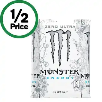 Woolworths Monster Energy Drink 4 x 500ml offer