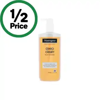 Woolworths Neutrogena Deep Clean Facial Cleanser 200ml offer