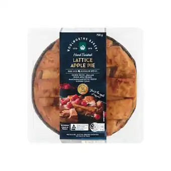 Woolworths Woolworths Apple Lattice Pie 750g offer