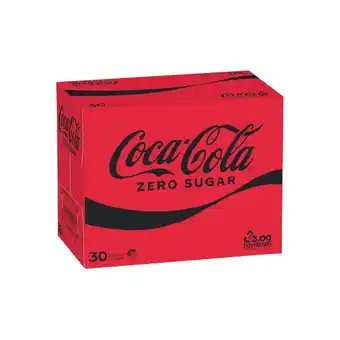 Woolworths Coca-Cola Classic, Diet or Zero Sugar Soft Drink Varieties 30 x 375ml offer