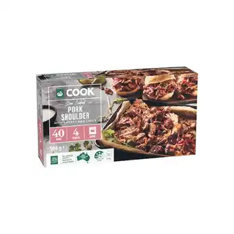 Woolworths Woolworths COOK Slow Cooked Pork Shoulder with BBQ Sauce 560g offer