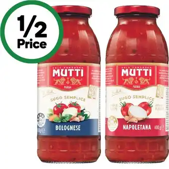 Woolworths Mutti Sugo Semplice Pasta Sauce offer