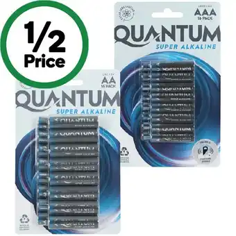 Woolworths Quantum Alkaline Batteries AA or AAA Pk 16 offer