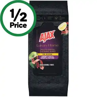 Woolworths Ajax Luxury Home Cleaning Wipes Pk 110 offer