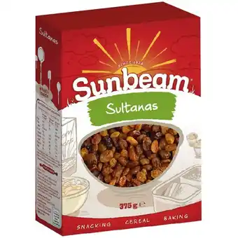 Woolworths Sunbeam Sultanas 375g offer