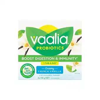 Woolworths Vaalia Probiotics Yoghurt 150g Pk 4 – From the Fridge offer